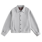 Solid color short coat