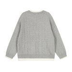 拼接假兩件毛衣