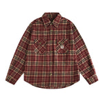 vintage plaid long sleeve shirt