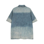 Loose and simple denim short sleeves