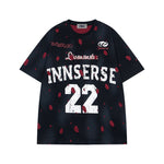 찢어진 통기성 가짜 투피스 저지