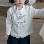 可愛蛋糕印花長袖