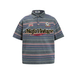 復古字母刺綉短袖