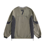 Printed patchwork sweatshirt