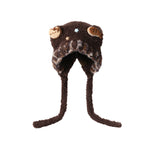 Color-blocked cat ear flaps