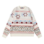 Lazy style crew neck sweater