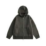 캐주얼한 헐렁한 후드 스웨터