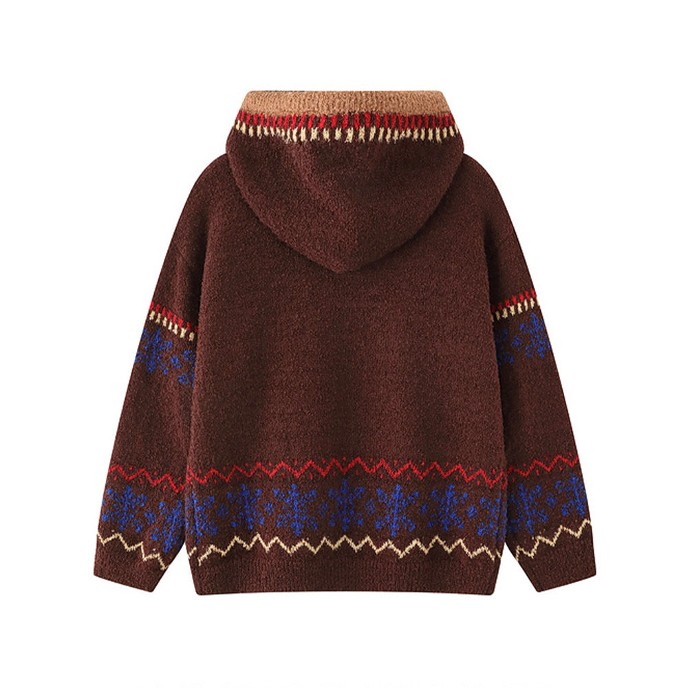 Retro puppy knit sweater