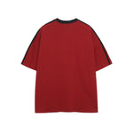 대비색 문자 프린트 반팔