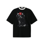 Retro loose printed short sleeves