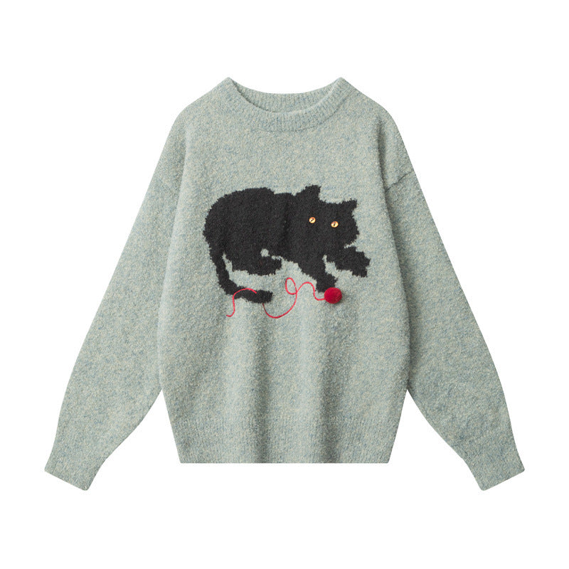 Cute cat casual sweater