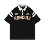 트렌디한 레터 자수 반팔