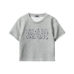 Letter embroidered short sleeves