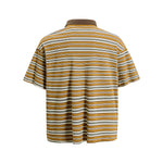 復古撞色條紋短袖