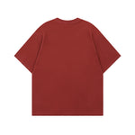 레트로 레터 프린트 반소매