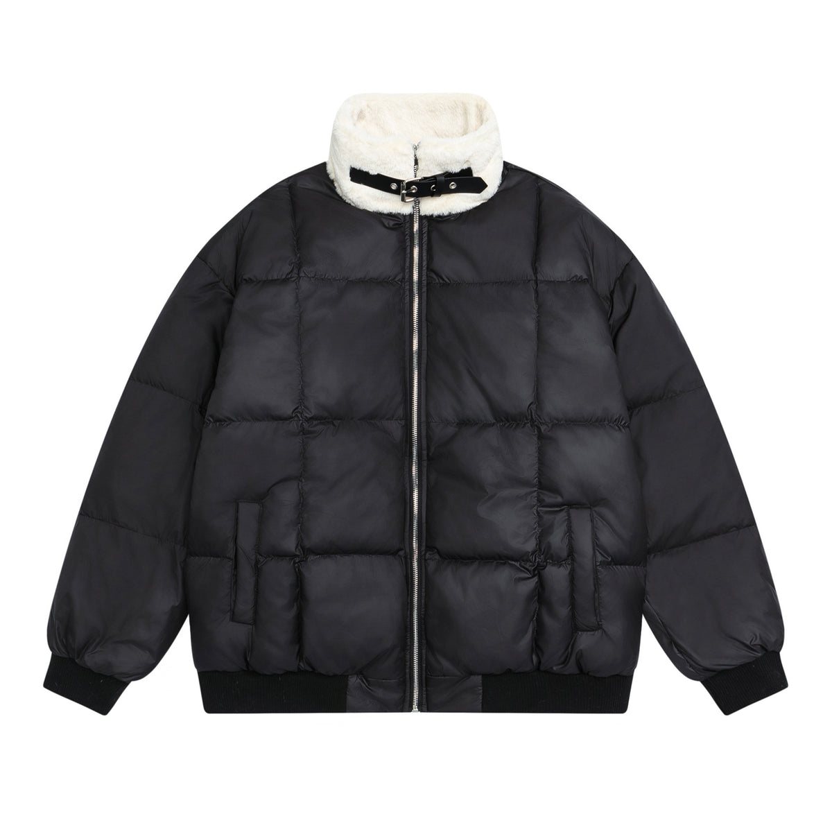 Retro loose down jacket