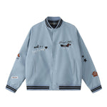 vintage embroidered reversible jacket