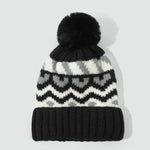 復古拼色保暖護耳帽