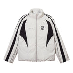 Retro contrast cotton jacket