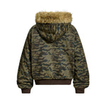 Retro letter thick coat