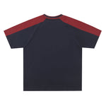 Retro contrast short sleeves