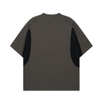 레트로 콘트라스트 반소매