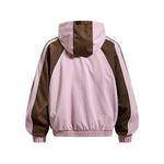 Retro patchwork couple jackets