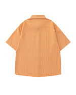 striped short-sleeved shirt