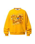 Retro distressed loose sweatshirt