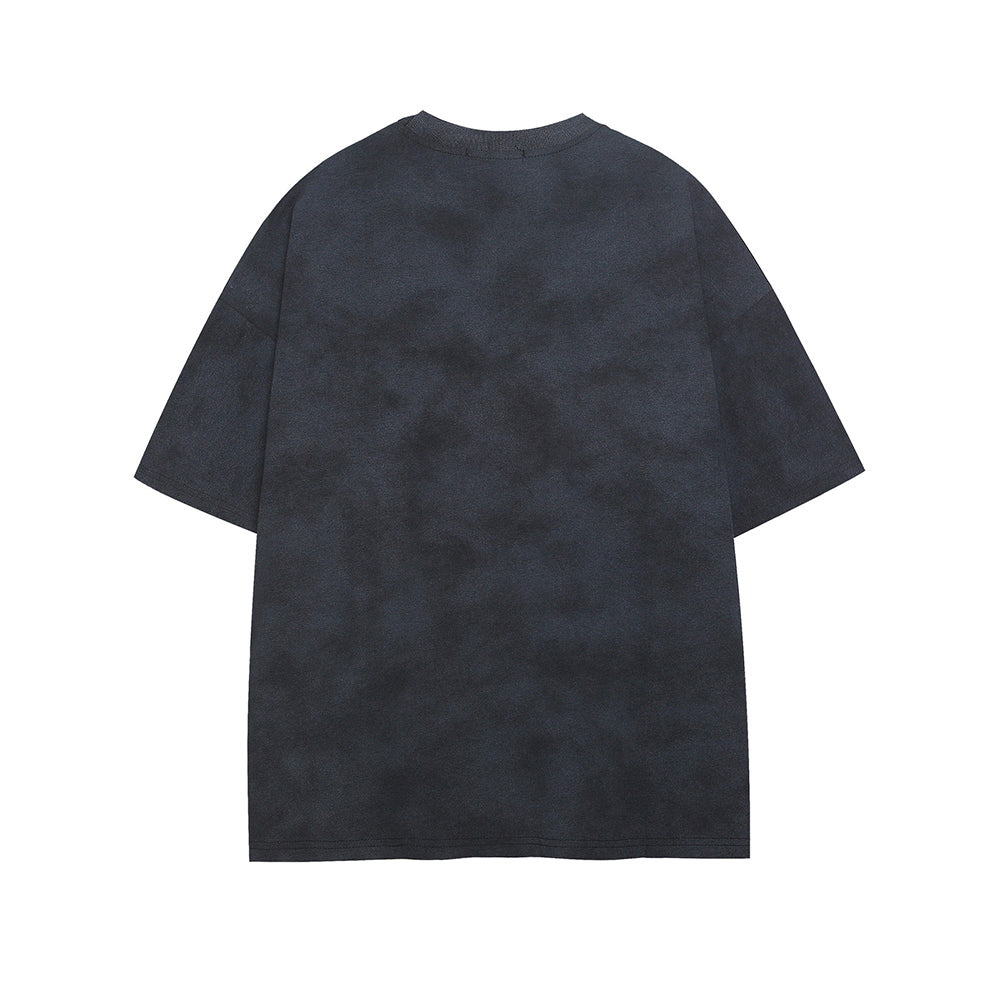 Retro label casual short sleeve