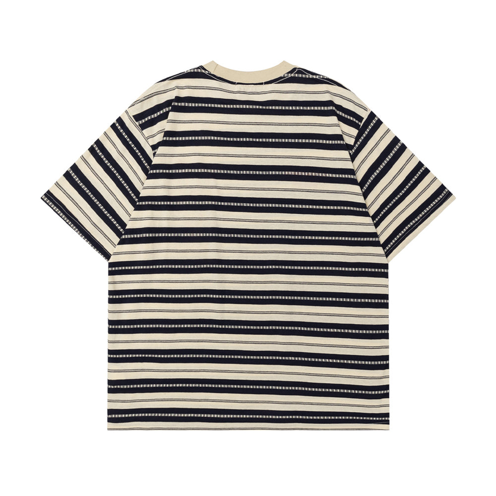 Retro cartoon striped short sleeves