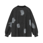 Washed lapel long sleeves