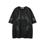 레트로 프린트 반소매