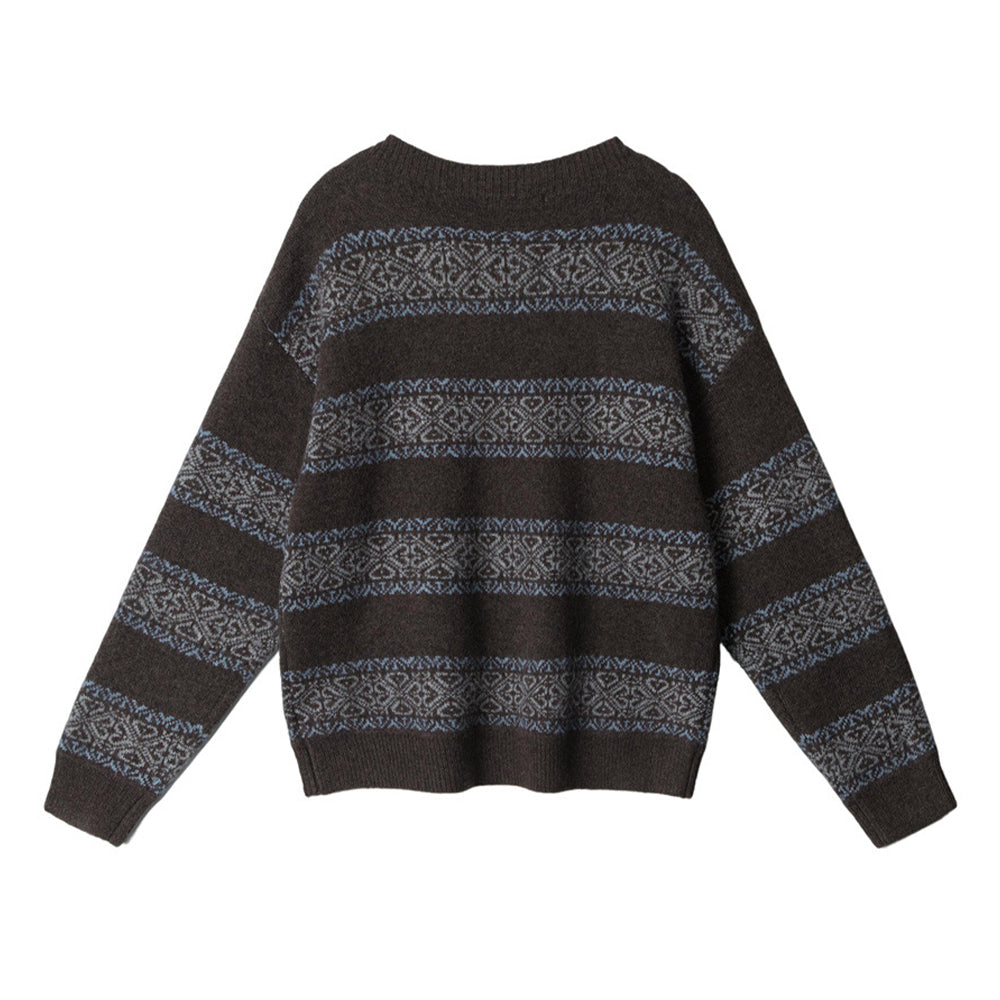 레트로 스트라이프 스웨터