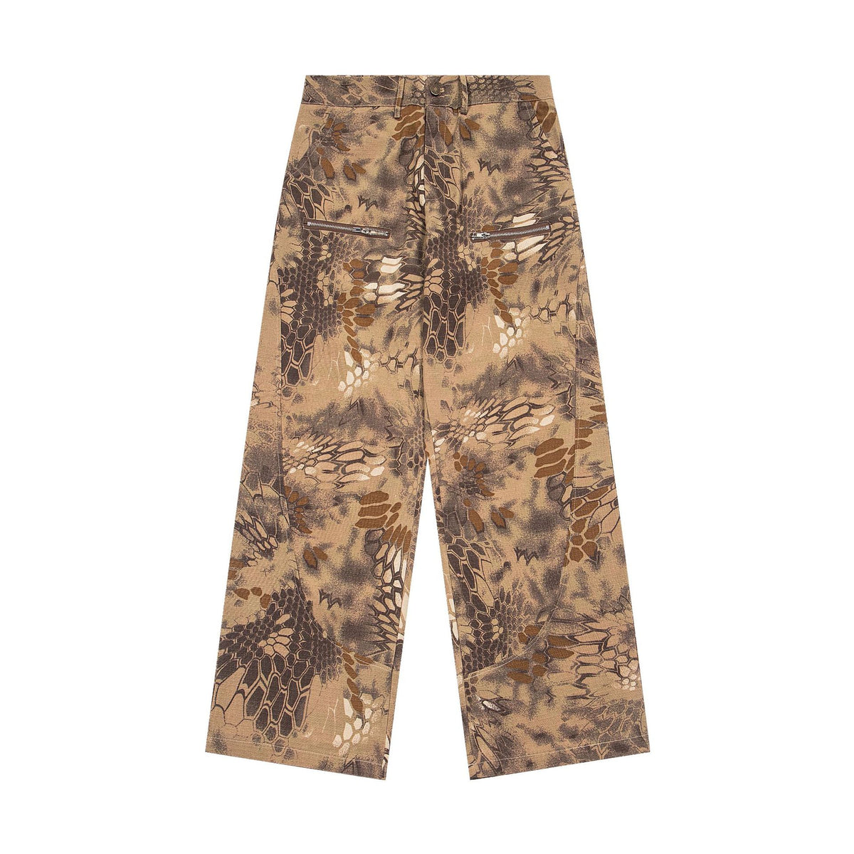 Vintage snake print casual pants