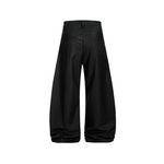Faux two-piece casual trousers