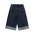休閑復古牛仔五分短褲