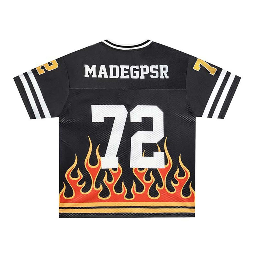 Flame Print Short-Sleeve