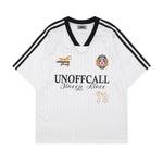 Letter print striped short sleeves