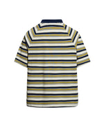 Retro striped short sleeves