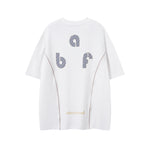 레트로 콘트라스트 반소매