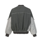 Unique color-blocked patchwork jacket