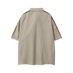 Vintage check short-sleeved shirt