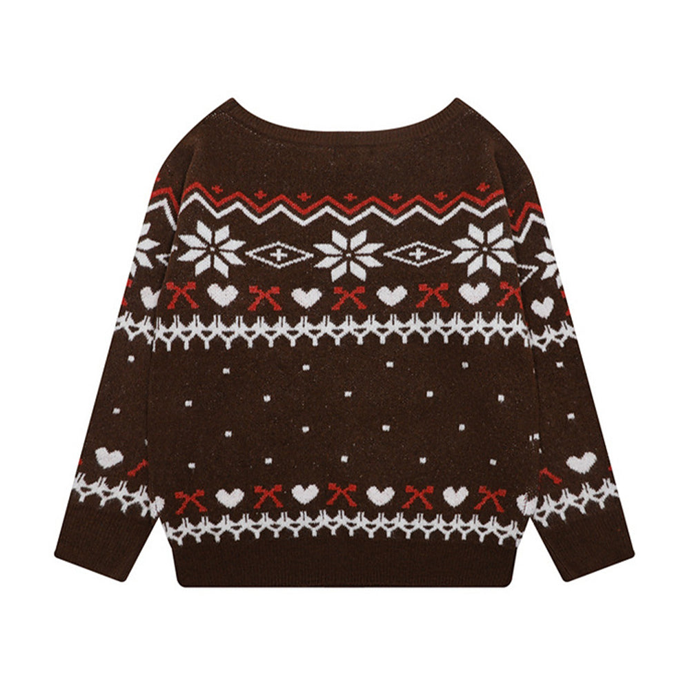 오프숄더 긴팔 스웨터(여성용)