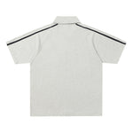 Contrast color loose short sleeves