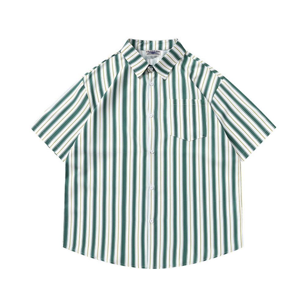 retro striped simple shirt