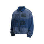 Washed fleece-lined jacket