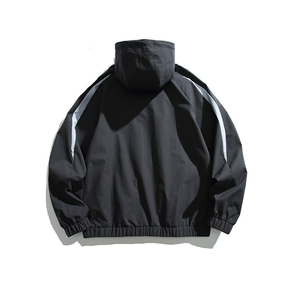 Hooded pullover jacket