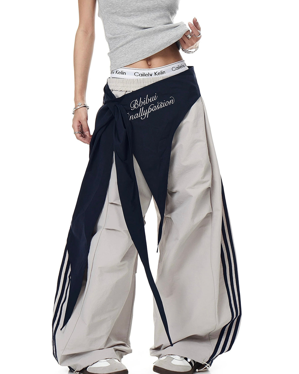 Retro casual trousers