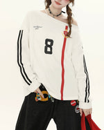 Retro contrast long sleeves